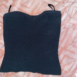 Sculpt knit sweatheart top